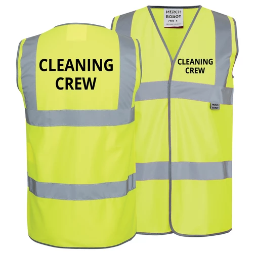 Cleaning Crew Printed Safety vest