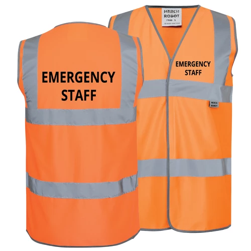 Emergency Staff Printed Safety vest