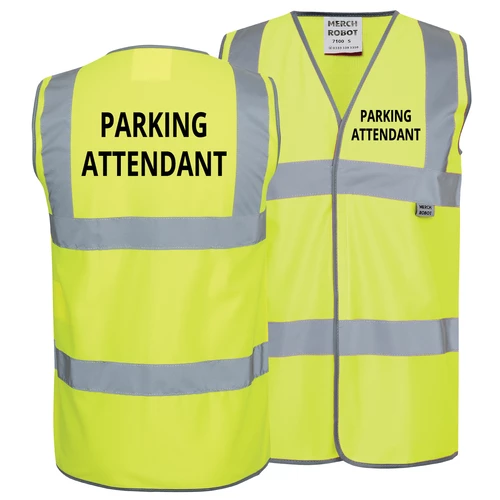 Parking Attendant Printed Safety vest