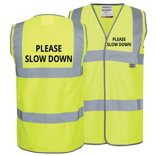 Please Slow Down Safety vest