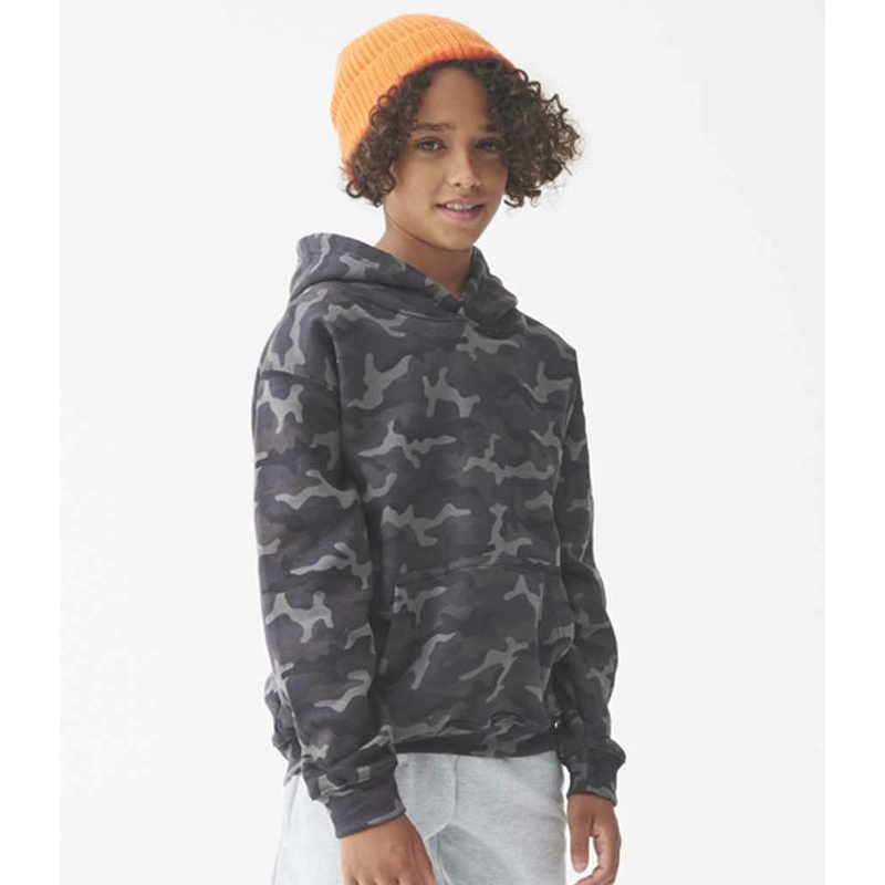 Kids Camo Hoodie Just Hoods MODEL 1