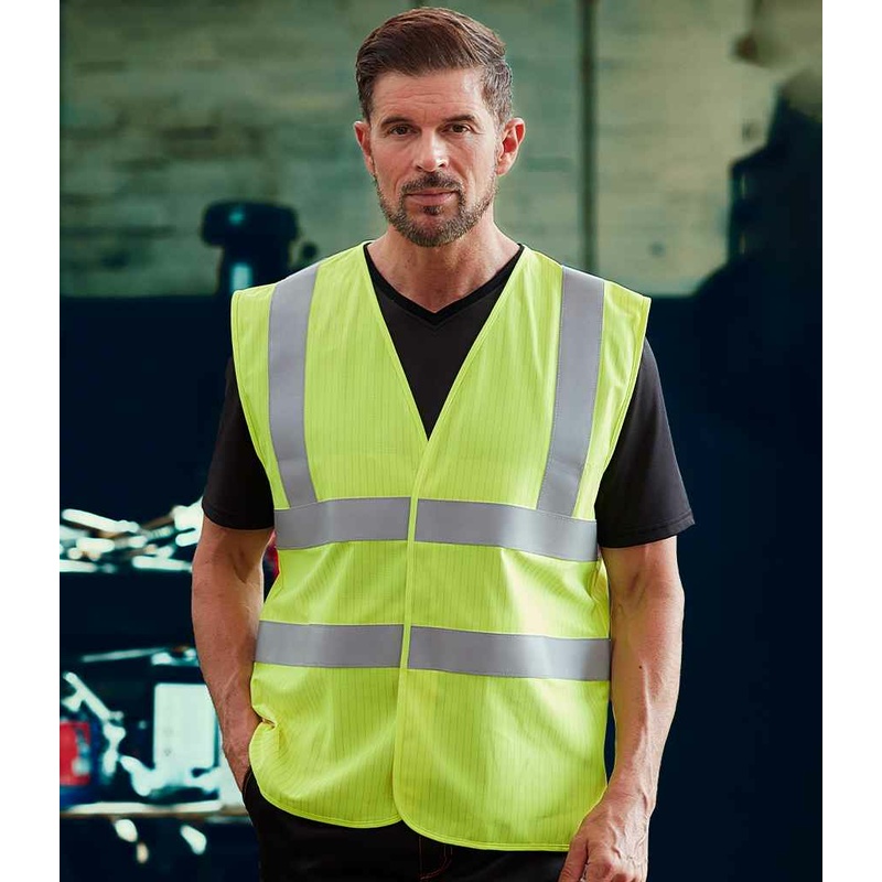 Hi-Vis Anti-Static Flame Retardant Waistcoat YOKO MODEL 1