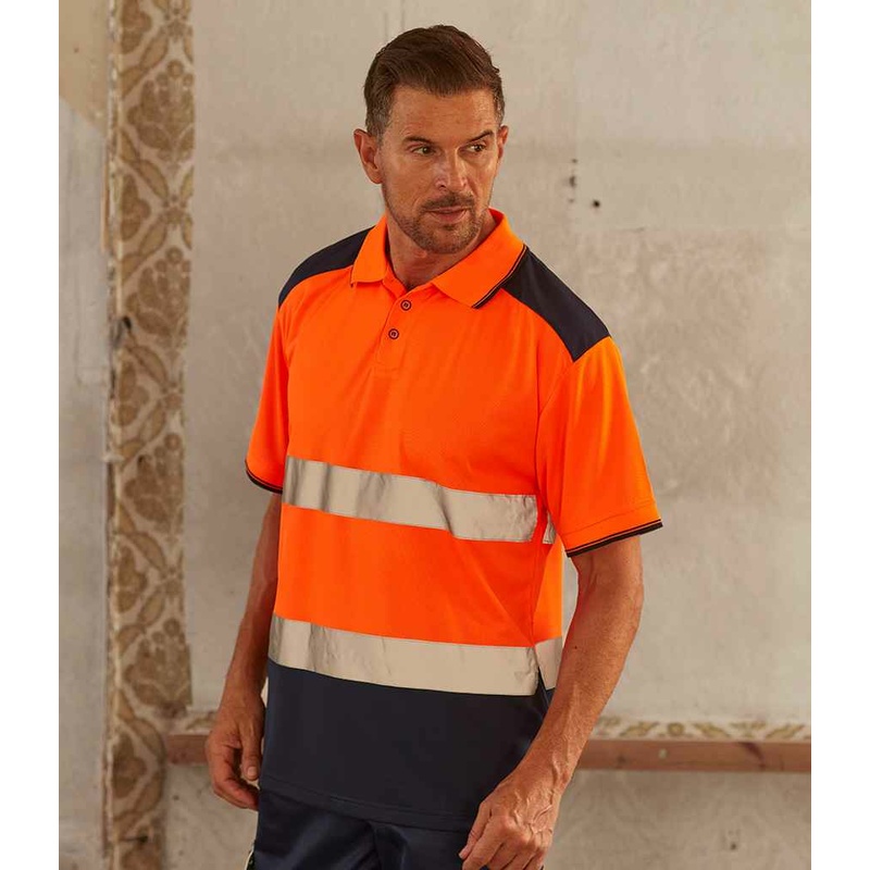 Two Tone Short Sleeve Polo Shirt YOKO MODEL 1