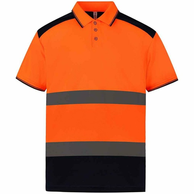 Two Tone Short Sleeve Polo Shirt