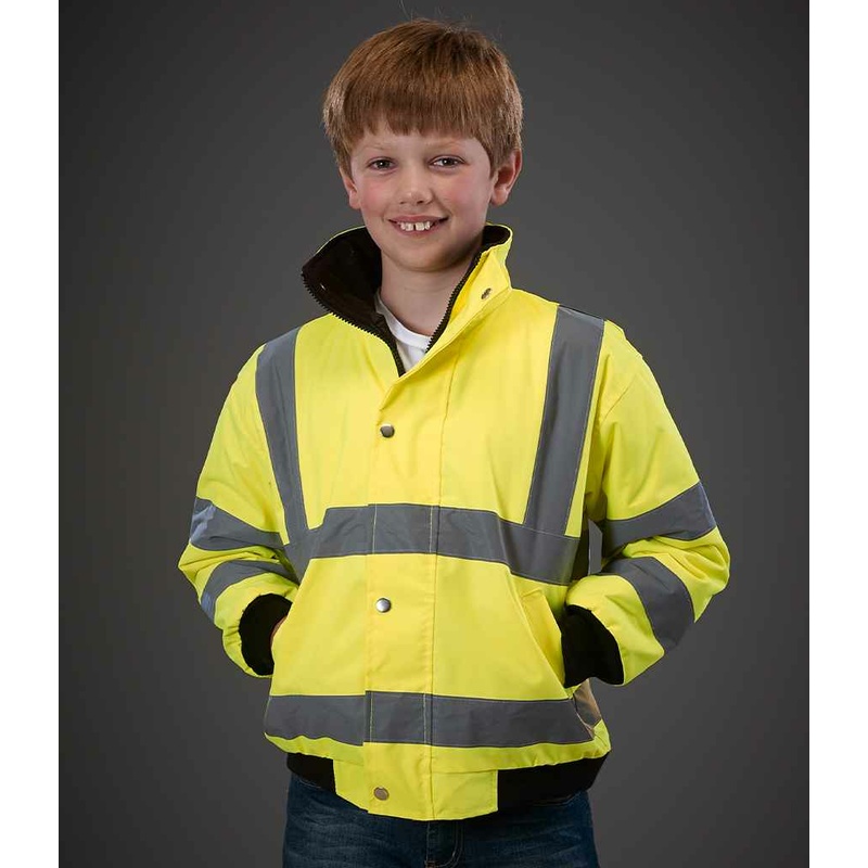 Kids Hi-Vis Bomber Jacket YOKO MODEL 1