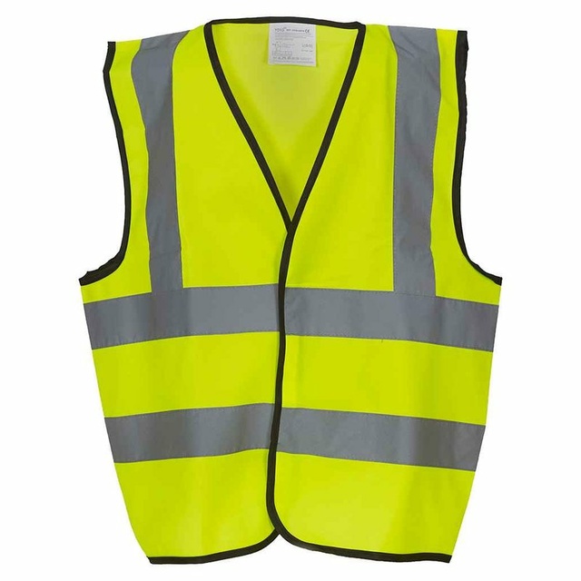 Kids Hi-Vis Two Band and Braces Waistcoat