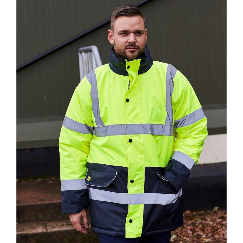 Hi-Vis Contrast Traffic Jacket Warrior MODEL 1