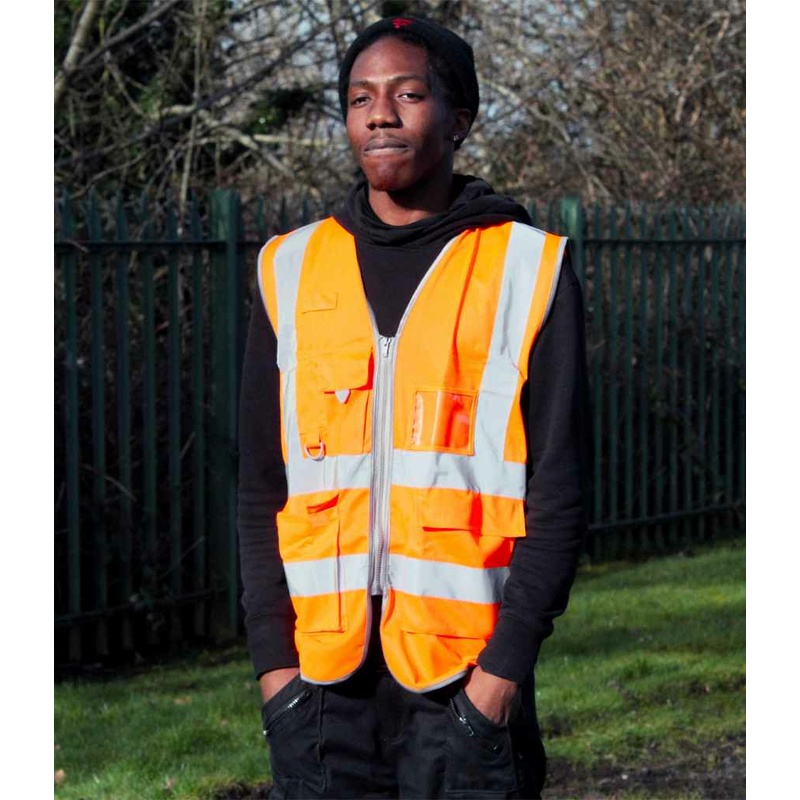 Hi-Vis Executive Waistcoat Warrior MODEL 1