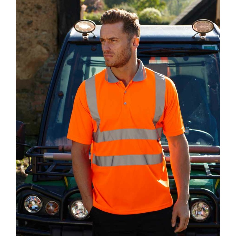Hi-Vis Polo Shirt Warrior MODEL 1
