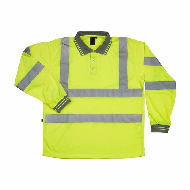 Hi-Vis Long Sleeve Polo Shirt