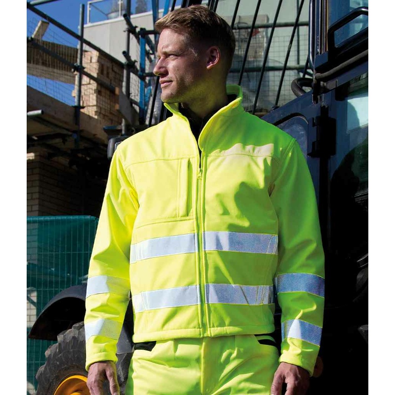 Hi-Vis Soft Shell Jacket Result Safe-Guard MODEL 1