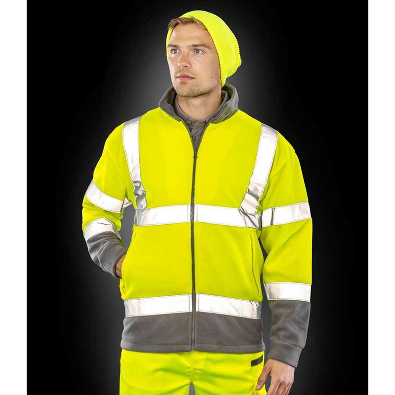 Hi-Vis Micro Fleece Jacket Result Safe-Guard MODEL 1