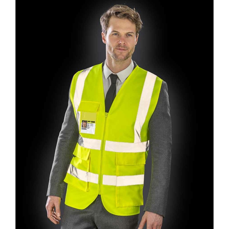Heavy Duty Poly/Cotton Security Vest Result Safe-Guard MODEL 1