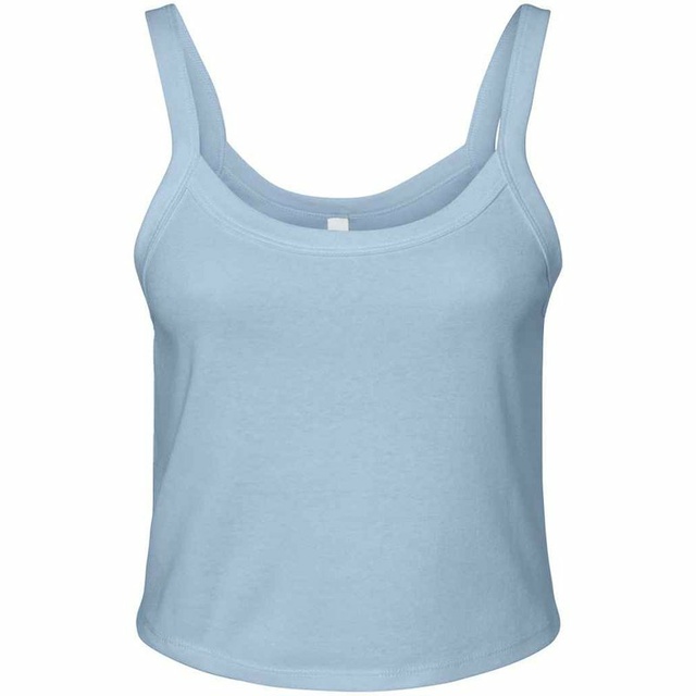 Micro Rib Spaghetti Strap Tank Top